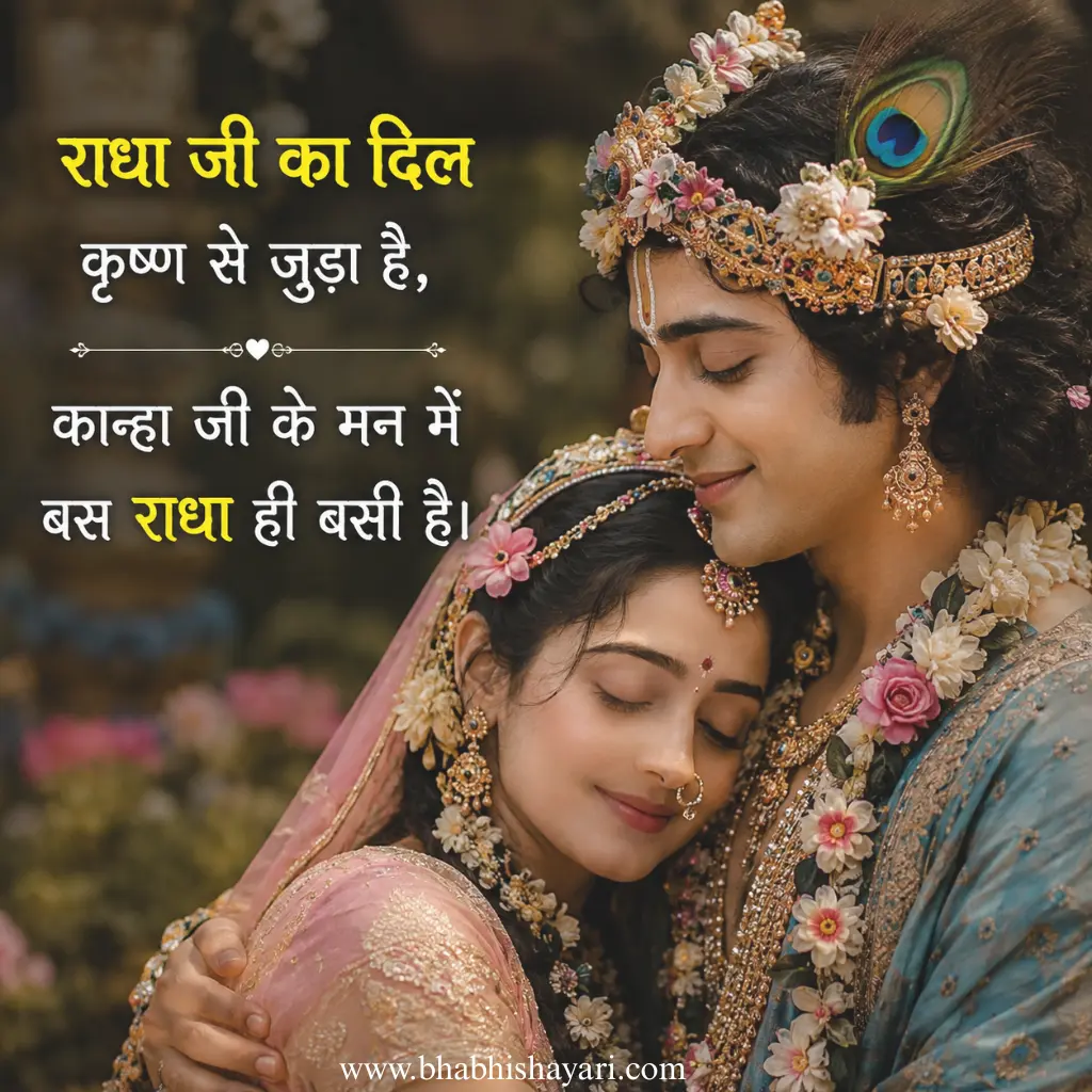 Best Radha Krishna Shayari In hindi Images