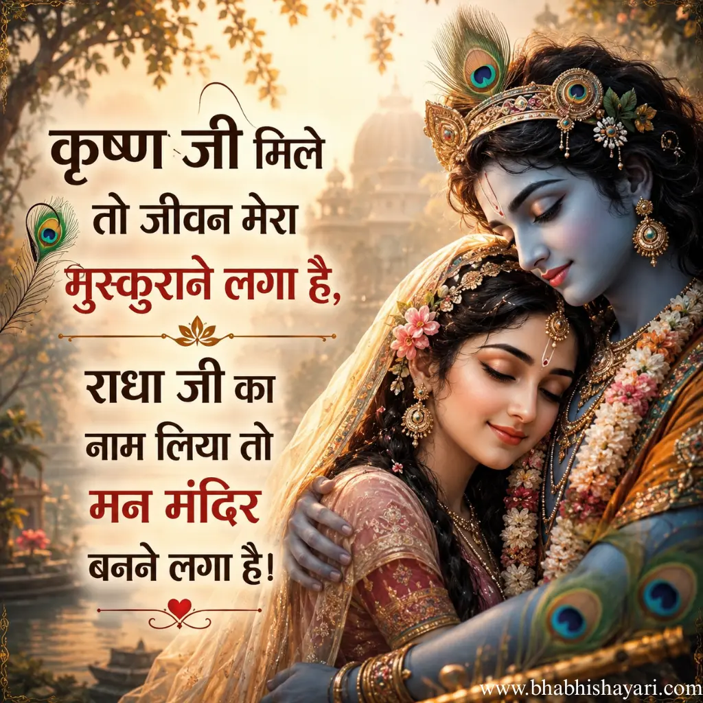Latest Radha Krishna Shayari In hindi Images