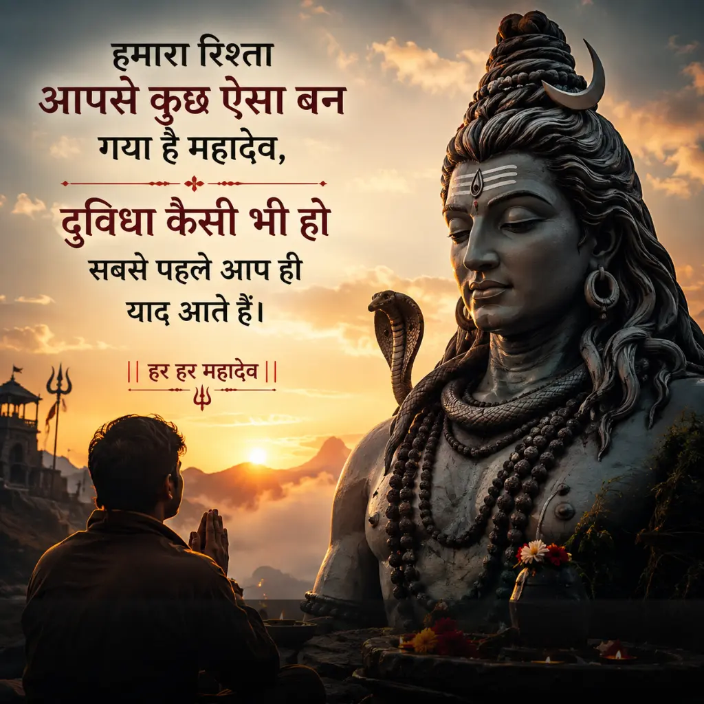 Best mahadev Shayari Status In Hindi Images